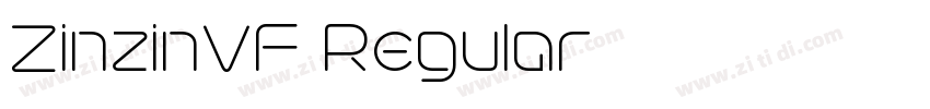 ZinzinVF Regular字体转换 ZinzinVF Regular字体转换